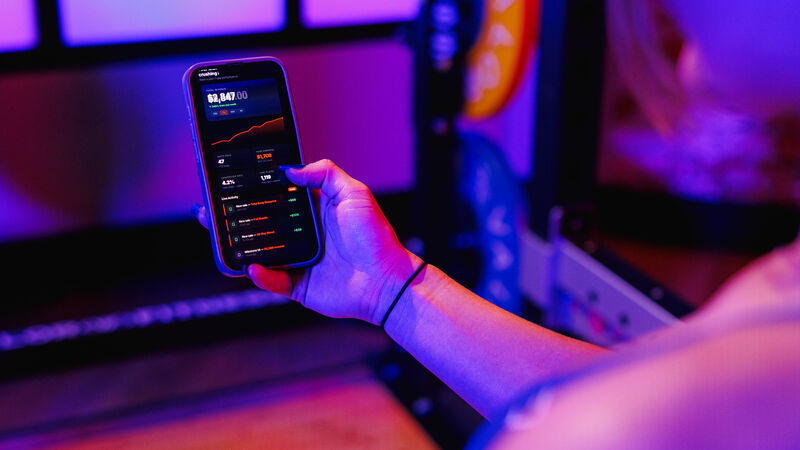 Creator viewing storefront on phone